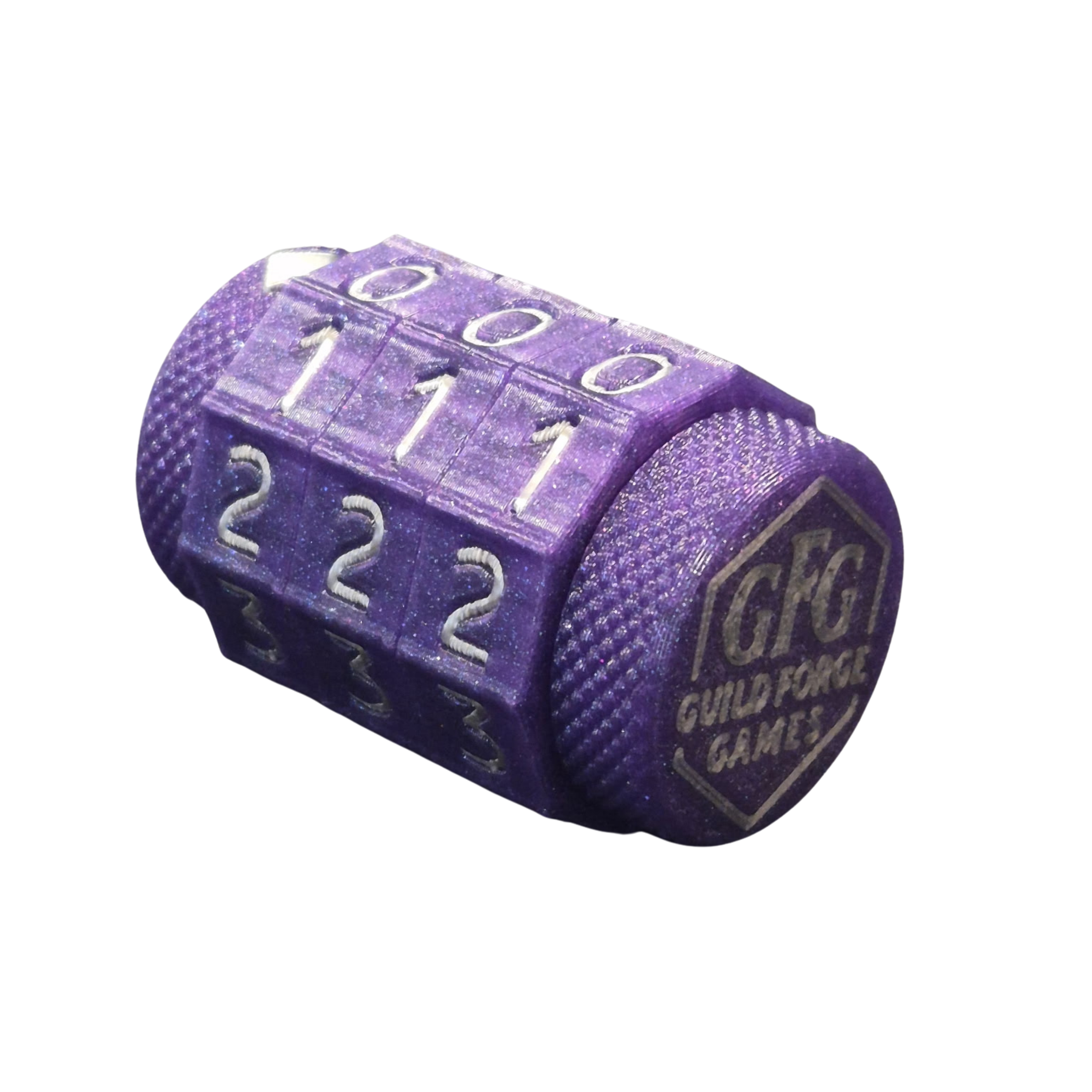 GFG Life Counter Purple/silver numbers
