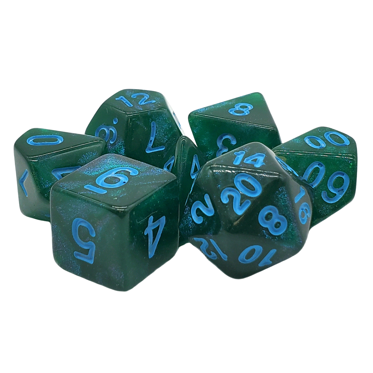Old School Dice 7-Piece Galaxy Set