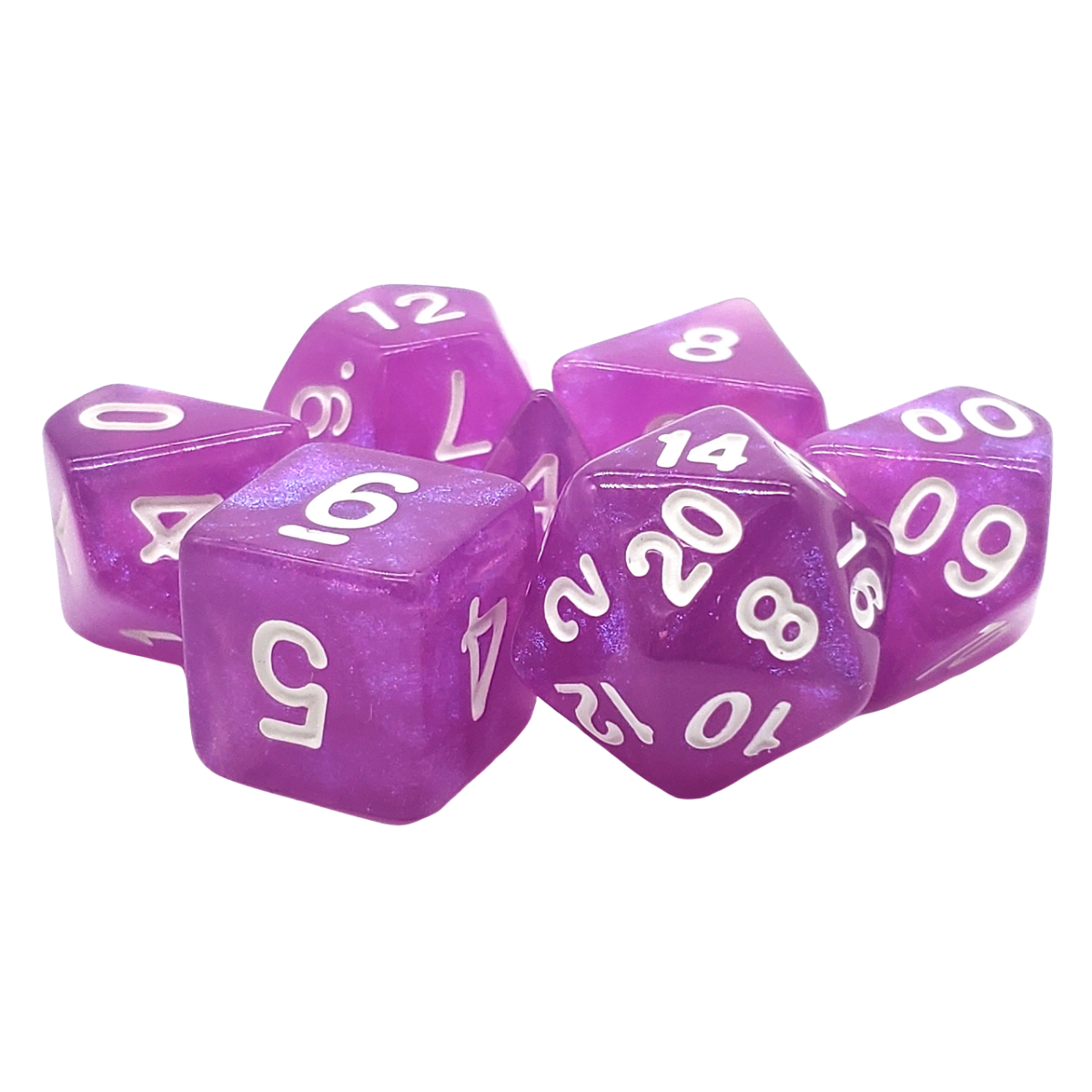 Old School Dice 7-Piece Galaxy Set
