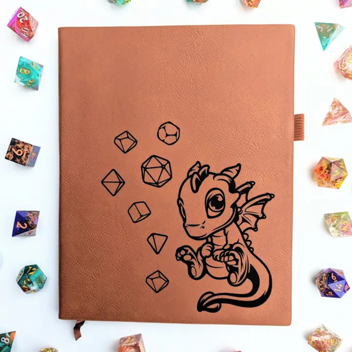 A Dragon – Vegan Leather D&D Campaign Journal