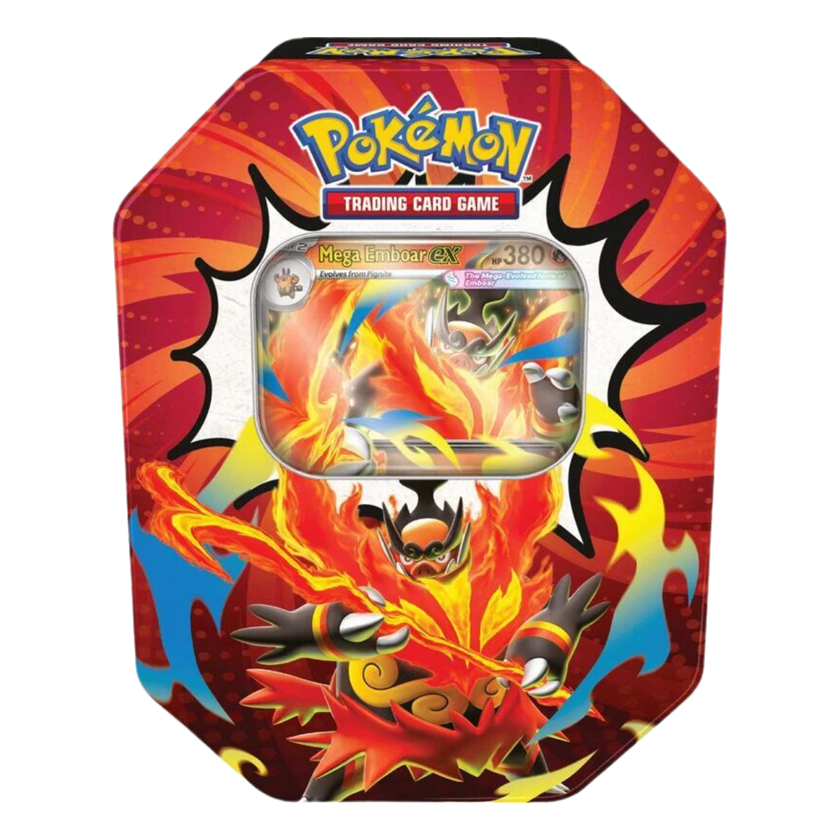 Ascended Heroes Tin Mega Emboar EX