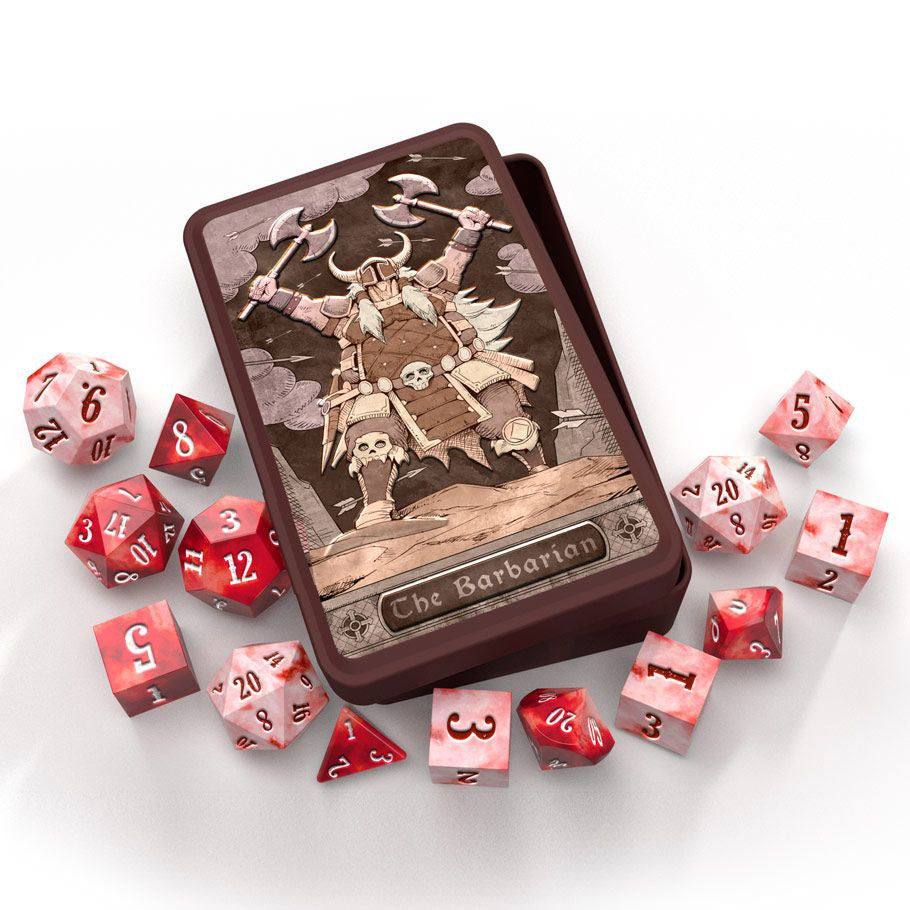 Barbarian Class Dice Set –  (13 Dice)
