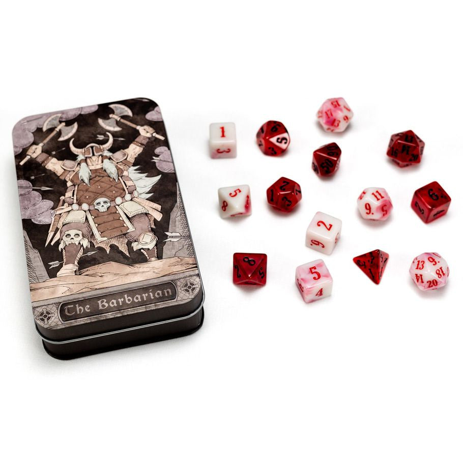 Barbarian Class Dice Set –  (13 Dice)