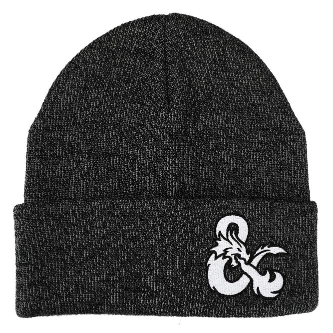 GN: D&D: Ampersand Logo Beanie – Dark Charcoal Acrylic Knit