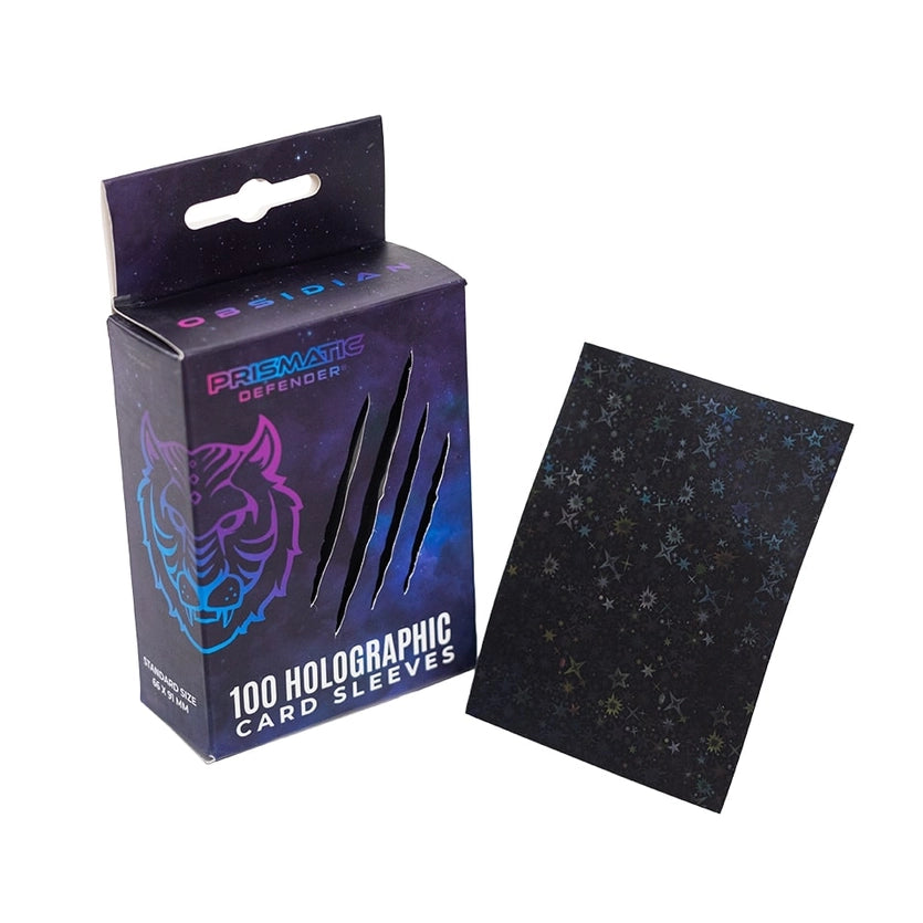Holographic Card Sleeves – Standard (Black, Starfield) Obsidian