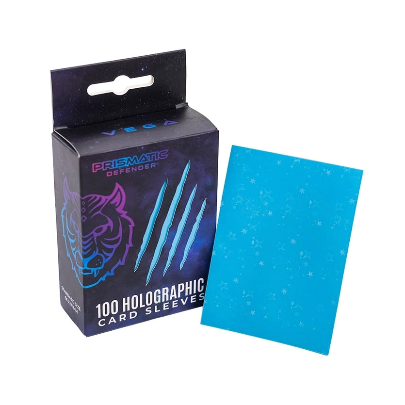 Holographic Card Sleeves – Standard (Light Blue, Starfield) Vega
