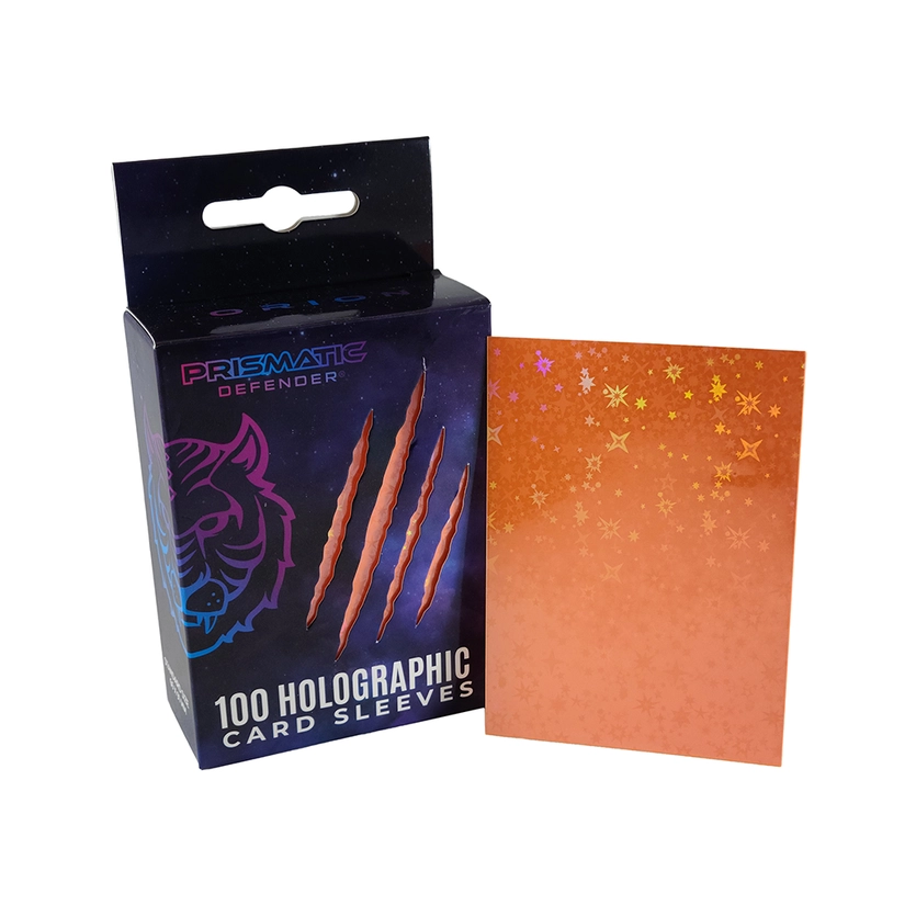 Holographic Card Sleeves – Standard (Orange, Starfield) Orion