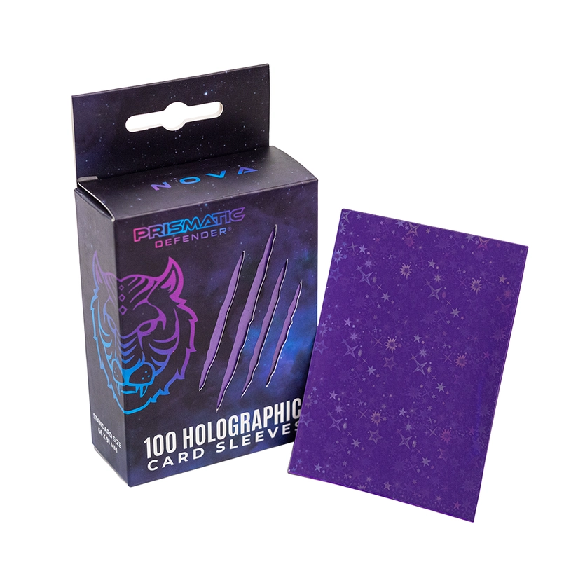 Holographic Card Sleeves – Standard (Purple, Starfield) Nova
