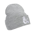 GN: D&D: Ampersand Logo Beanie – Heather Gray Acrylic Knit