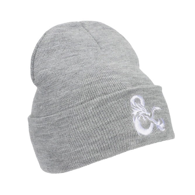 GN: D&D: Ampersand Logo Beanie – Heather Gray Acrylic Knit