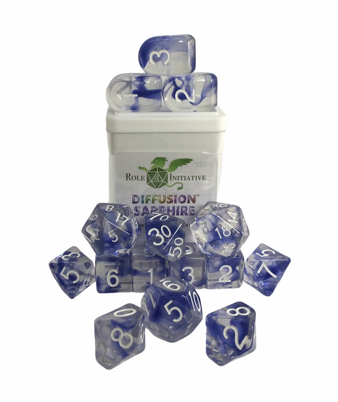 Sapphire Dice Set (15 Dice)