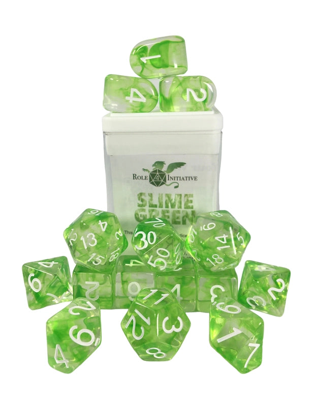 Green Dice Set (15 Dice)